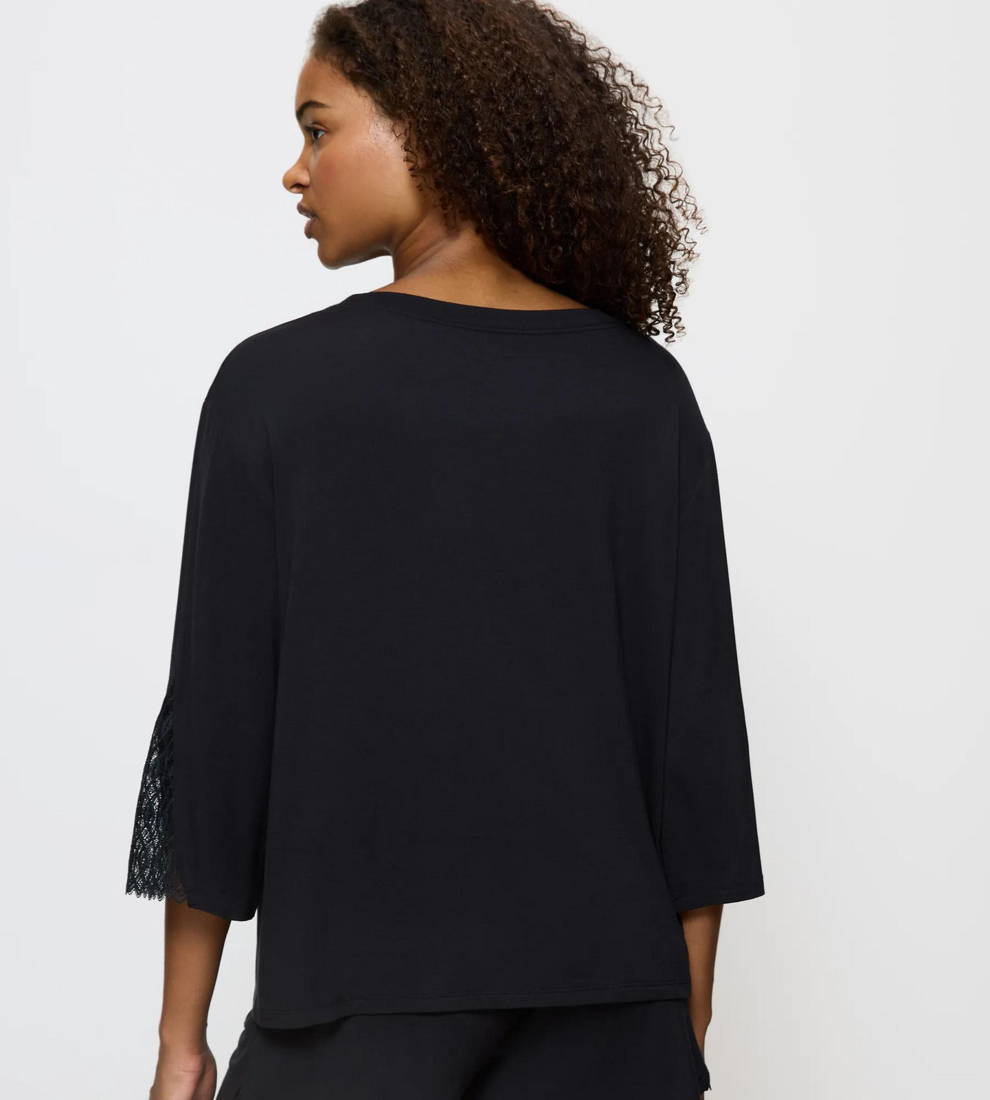 Dámsky pyžamový top Aura Spotlight Top - BLACK - black 0004 - TRIUMPH BLACK 36