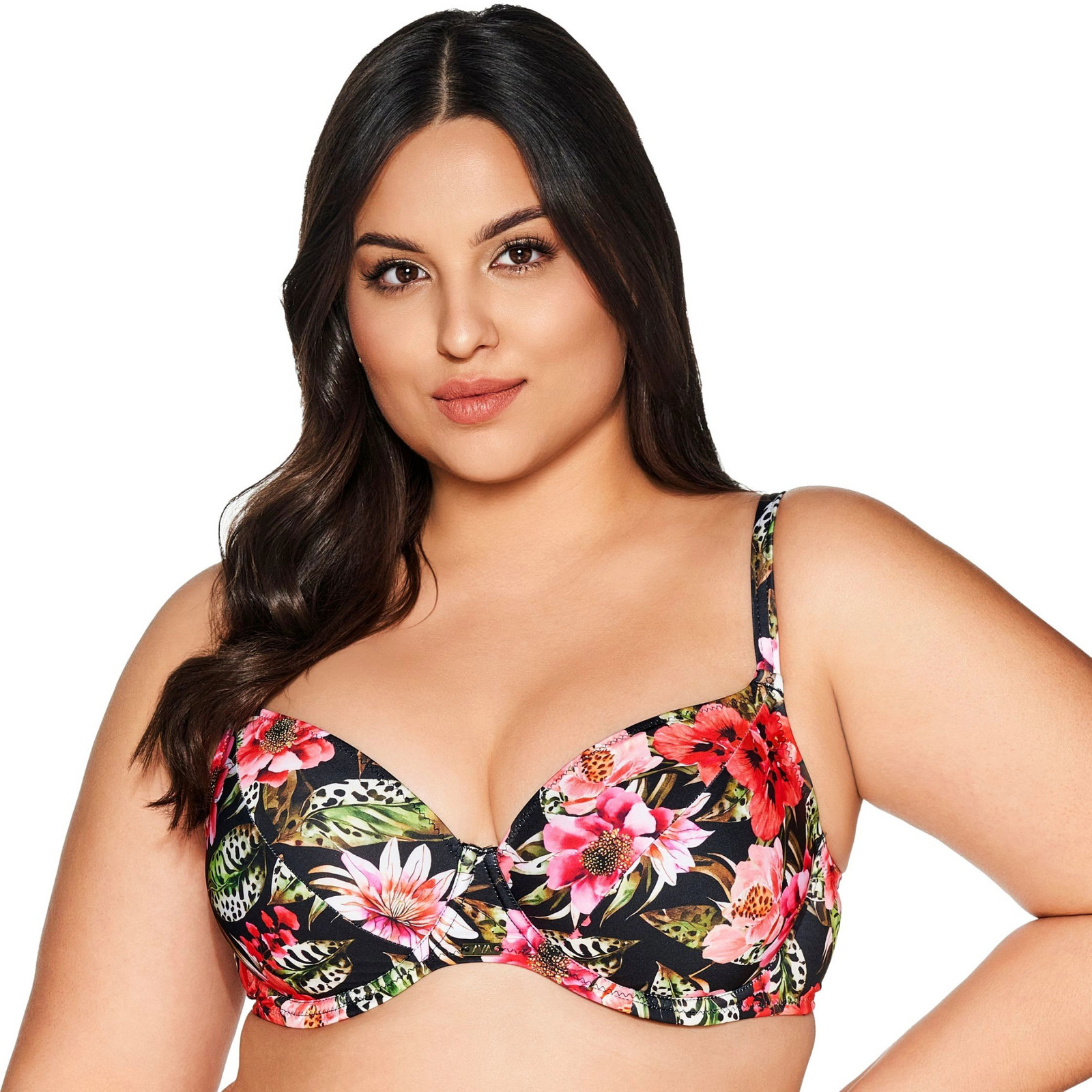 PLAVKOVÁ PODPRSENKA SK 219 KVETINOVÁ MAXI FLORAL 80J
