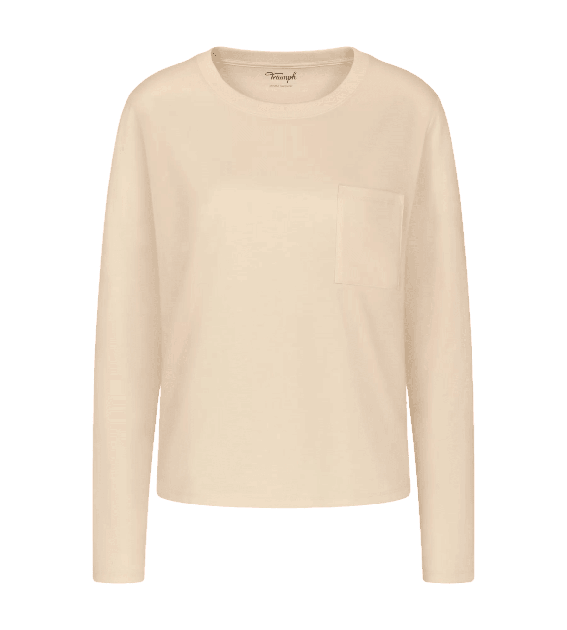 Dámsky pyžamový top Mix & Match LSL Top Chest Pocket X - YELLOW - beige 6720 - TRIUMPH YELLOW 40
