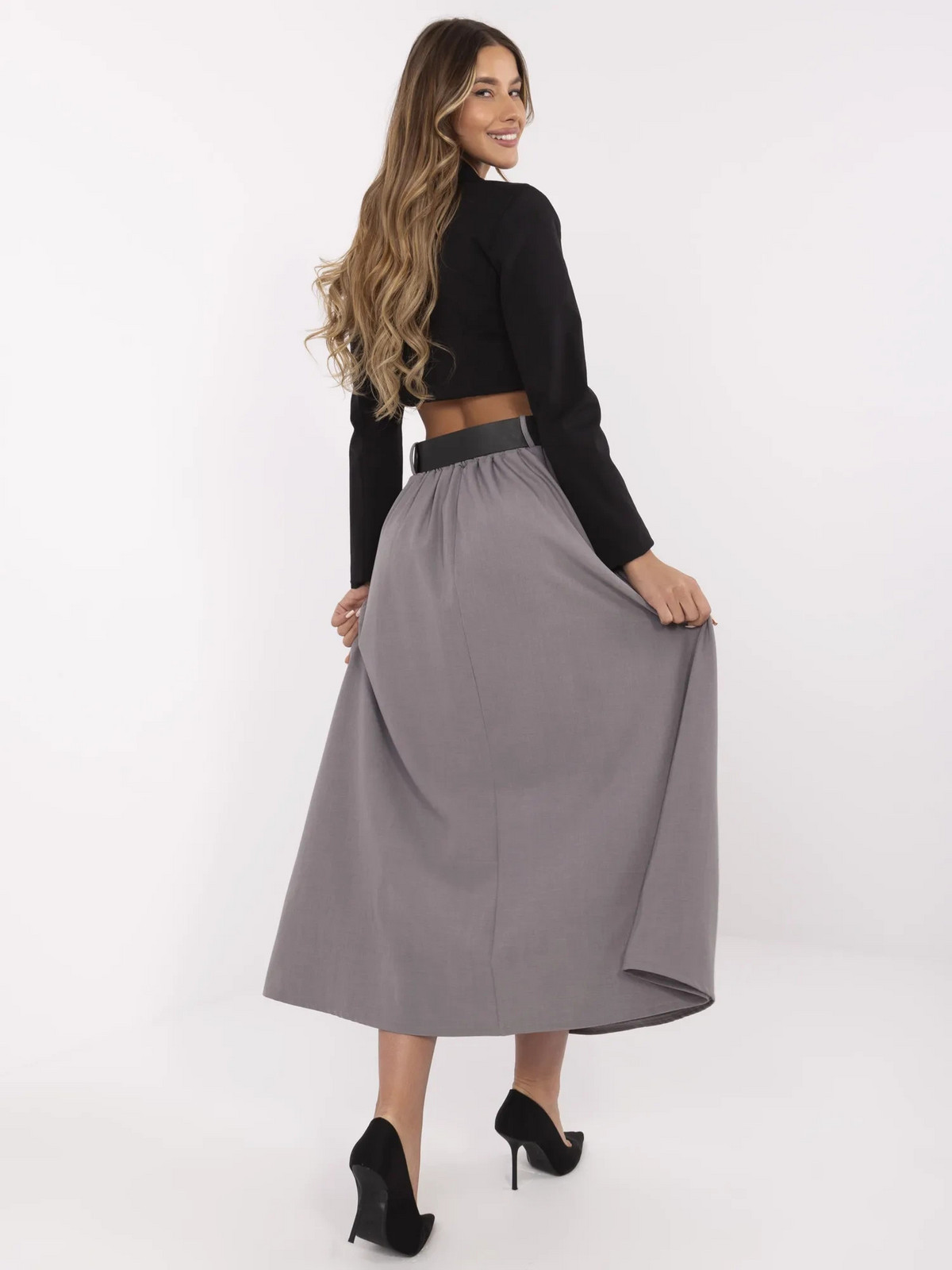 Sukňa MI SD 88653.89 sivá jedna velikost