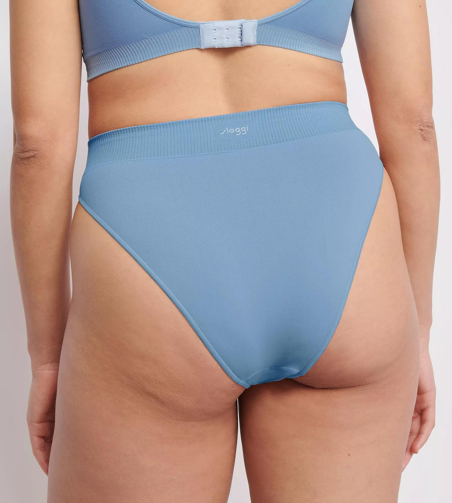 EVER Infused Relax Vysoké nohavičky - MODRÉ - svetlomodré 7401 - SLOGGI BLUE S