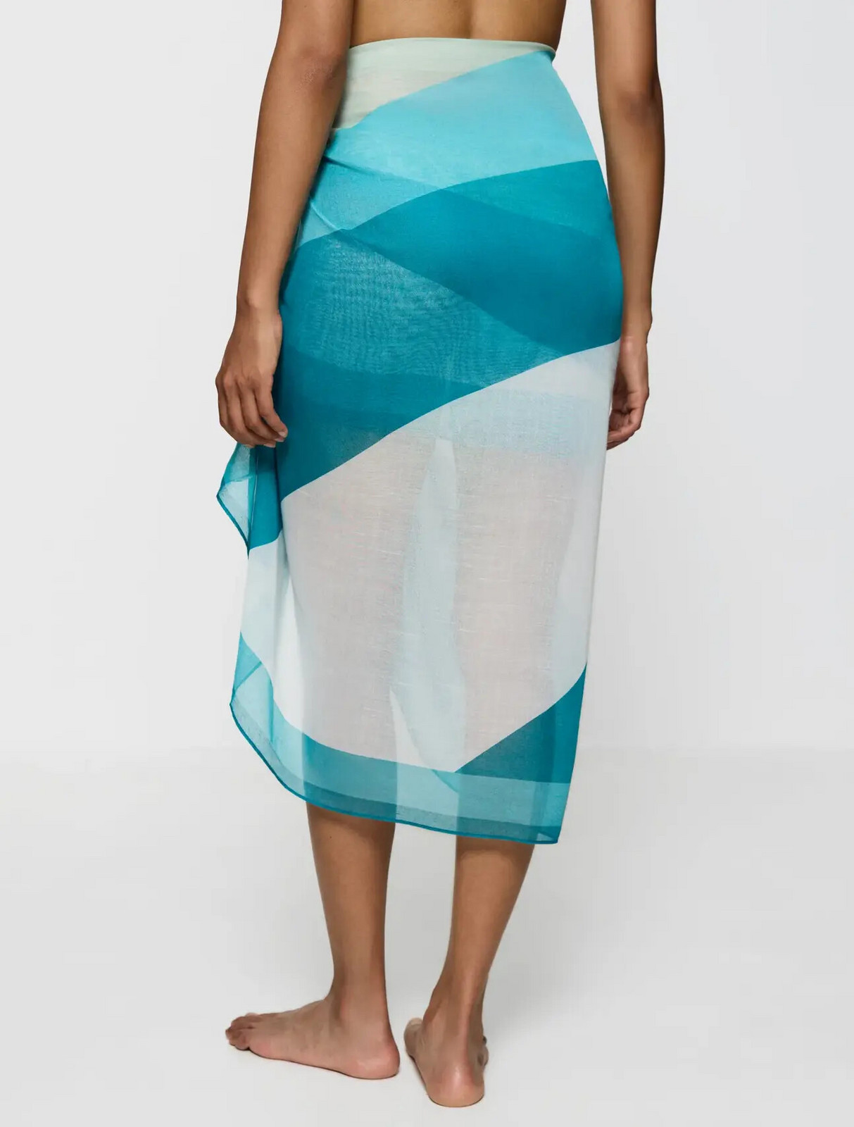 Dámske pareo Beach MyWear Pareo 02 M007 1 světlá kombinace modré (M007) 1