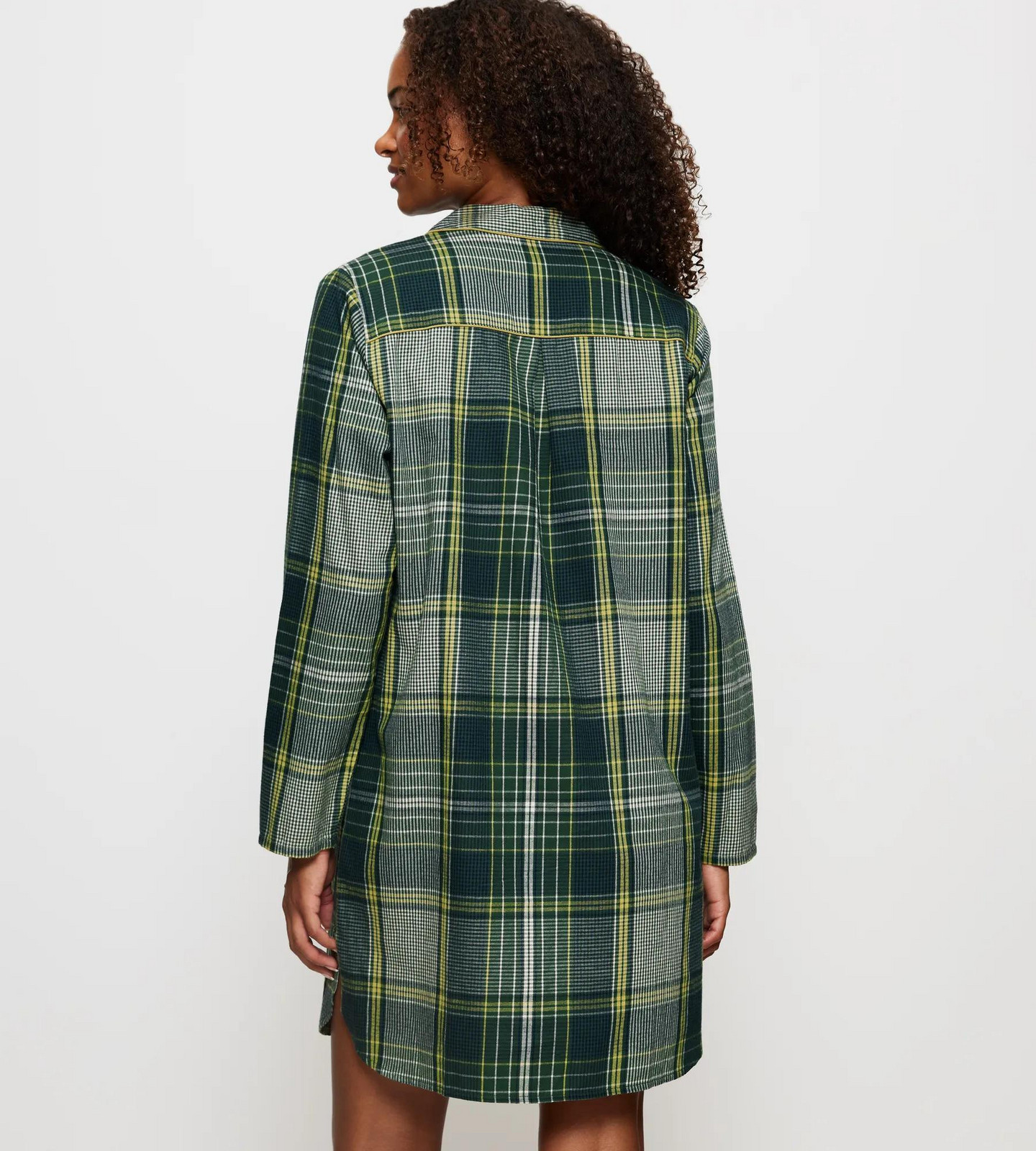 Dámska nočná košeľa Boyfriend NDW X Checks - GREEN - zelená 0031 - TRIUMPH GREEN 42