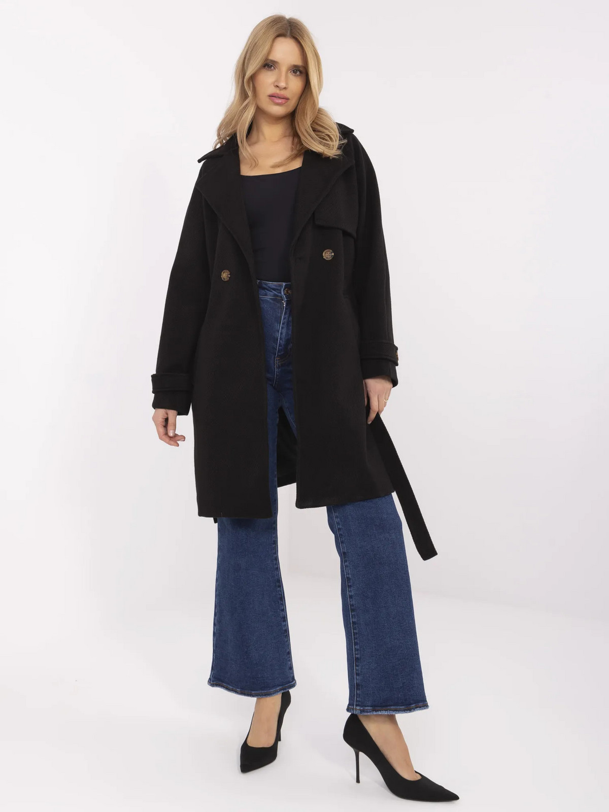 Kabát TW EN BI 2309.86 čierny S