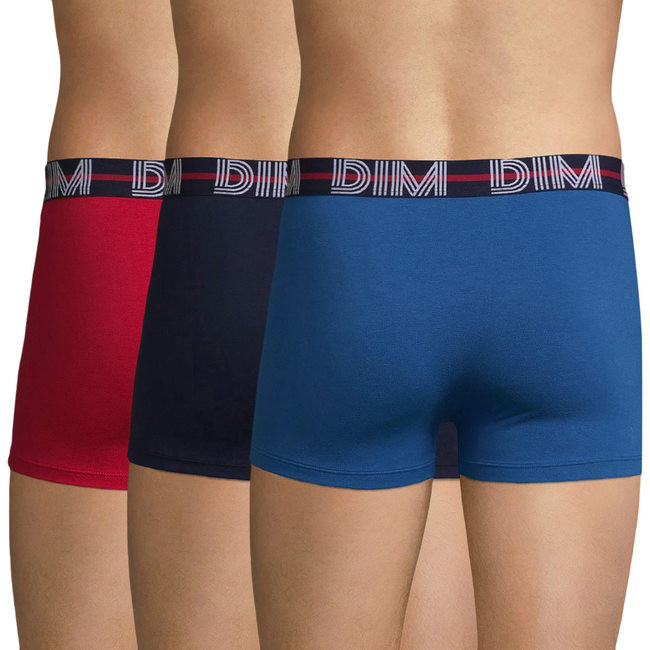 Pánske boxerky 3 ks DIM POWERFUL BOXERS 3x - DIM - červené M