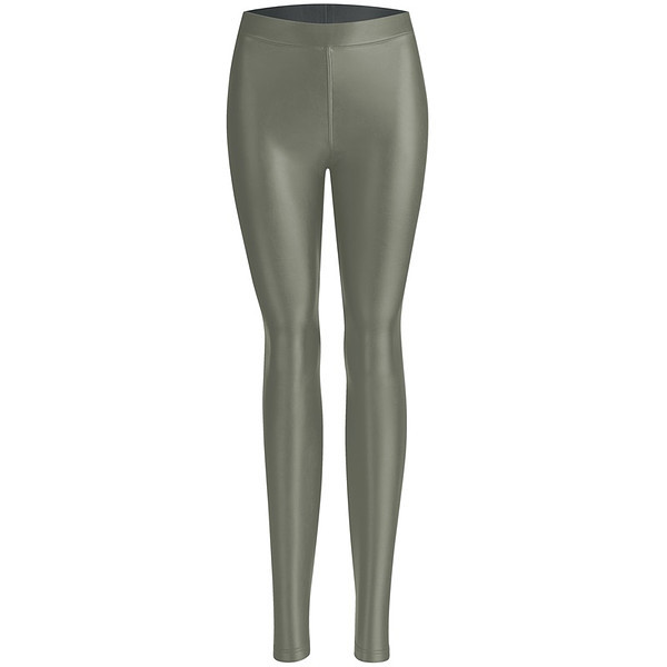Dámske kožené legíny NUR DIE LEDEROPTIK LEGGINGS - NUR DIE - svetlozelená S