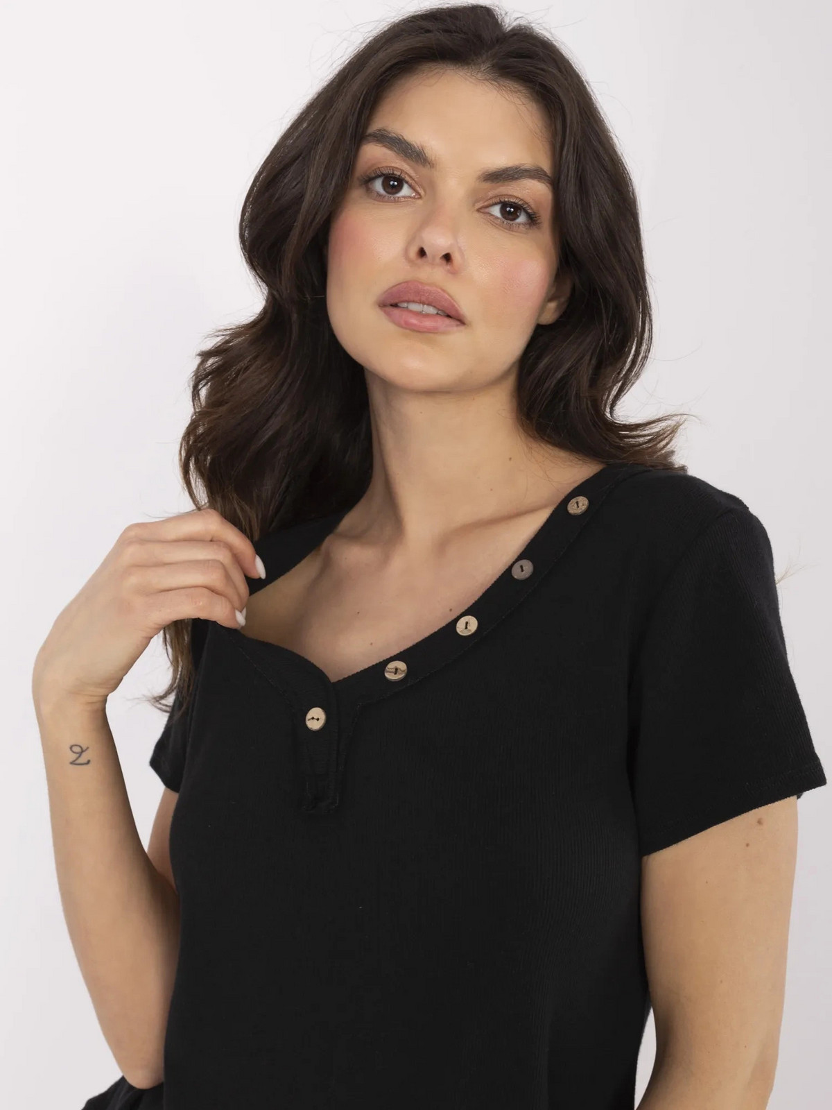 Blúzka DHJ BZ 25168.00 čierna jedna velikost