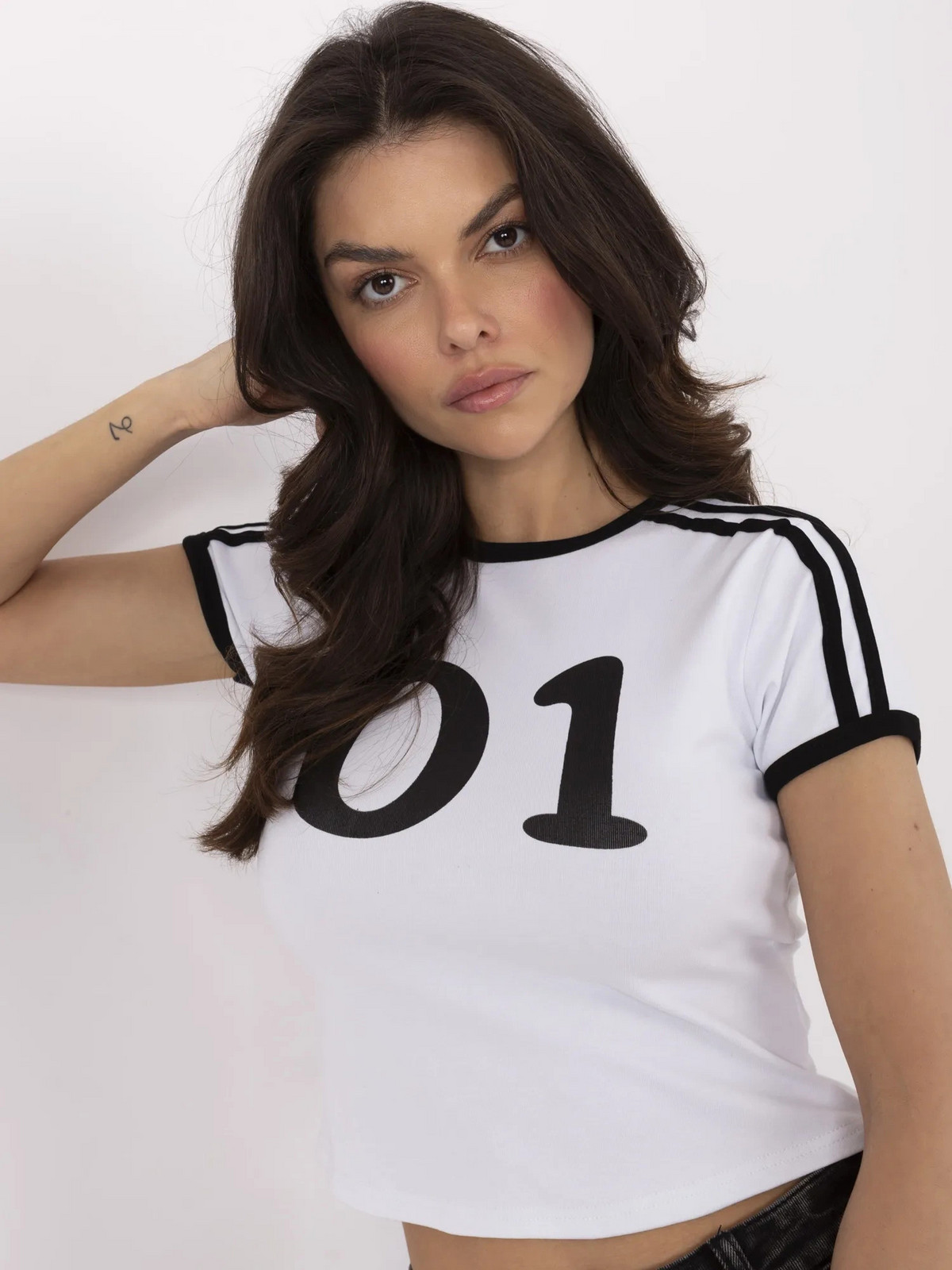 Tričko NM TS NG25218.83 biele čierne jedna velikost