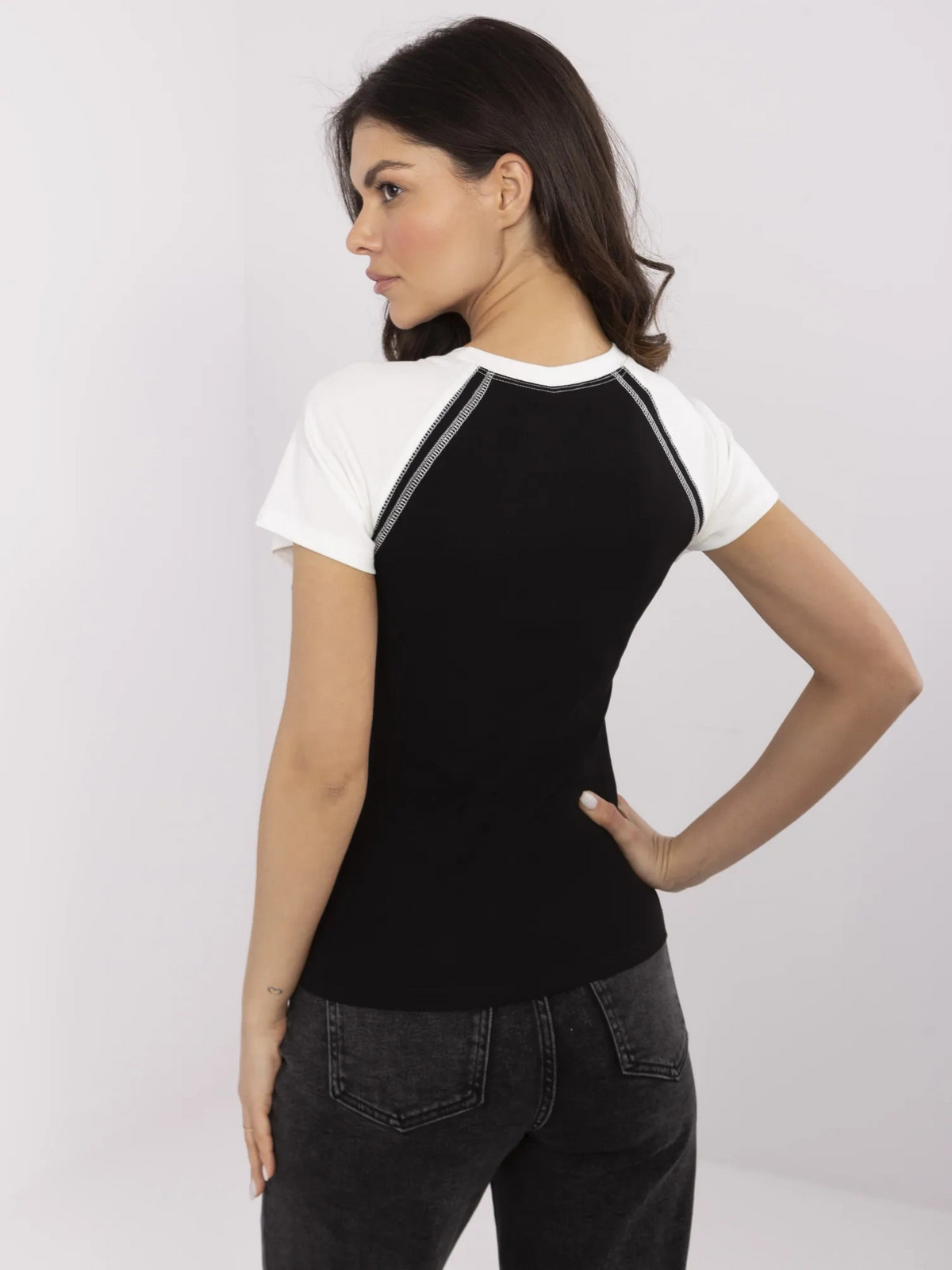 NM TS Tričko V7940.17 čiernobiele jedna velikost