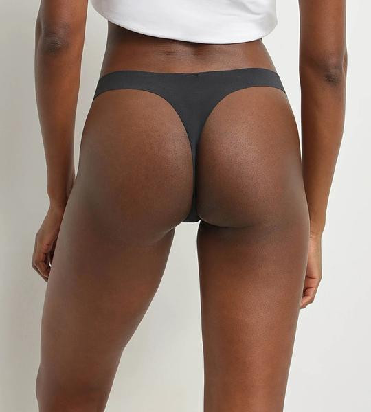 Dámske tangá DIM INVISIBLE SEXY THONG - DIM - čierne XL