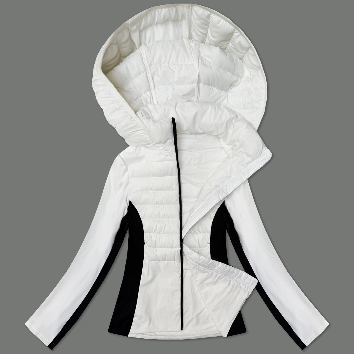 Biele dámske sako z rôznych lepených materiálov J Style (16M9223-281) odstíny bílé S (36)