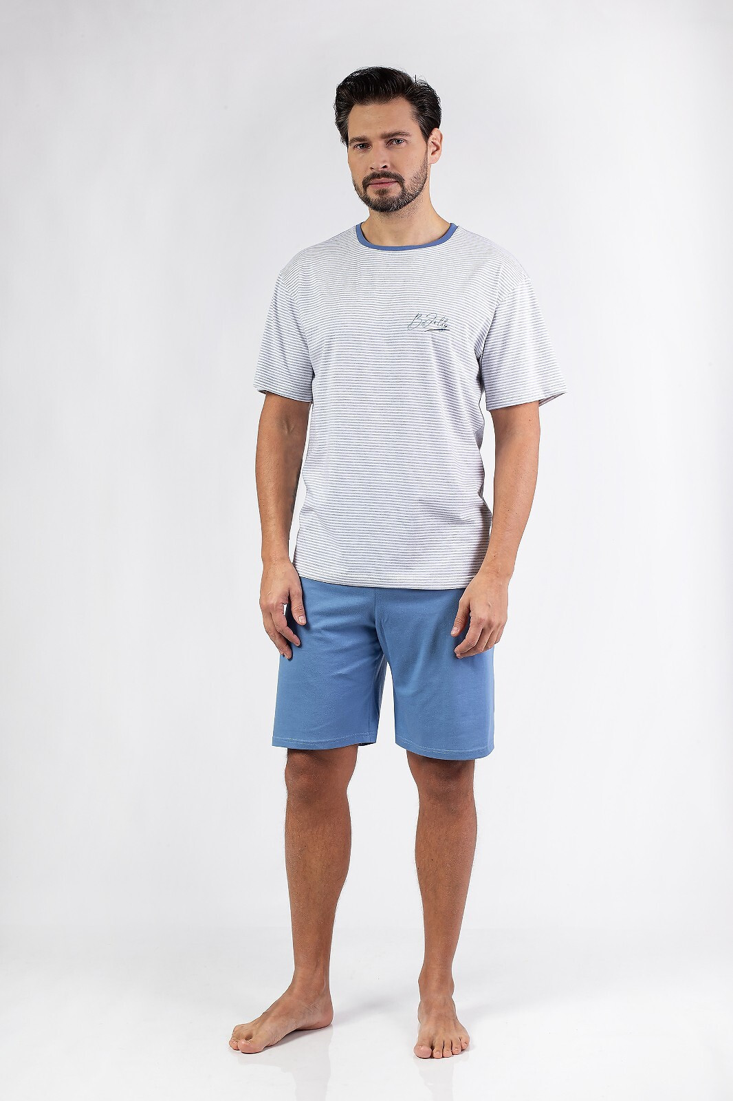 Regina 483 cr/r 2XL W25 pánske pyžamo DARK MELANGE XXL