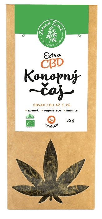 ZELENÁ ZEMĚ CBD Extra konopný čaj 4% 35 g