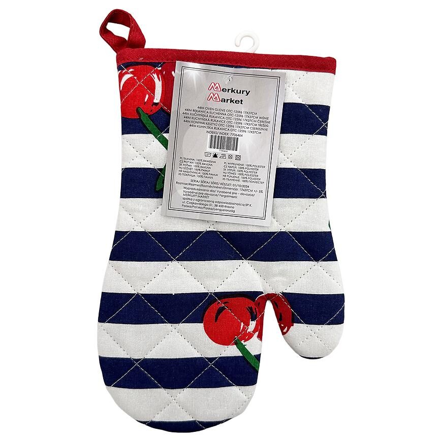 Kuchynská rukavica OTC-12596 17x27 cm čerešňa