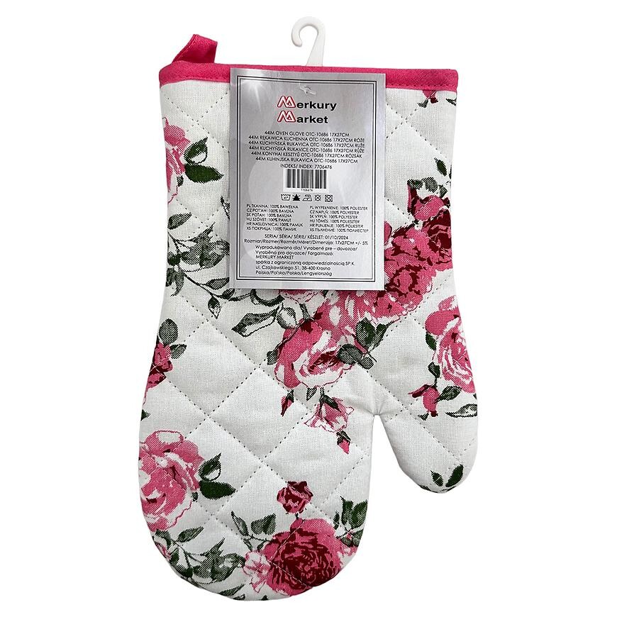 Kuchynská rukavica OTC-10686 17x27 cm ruža
