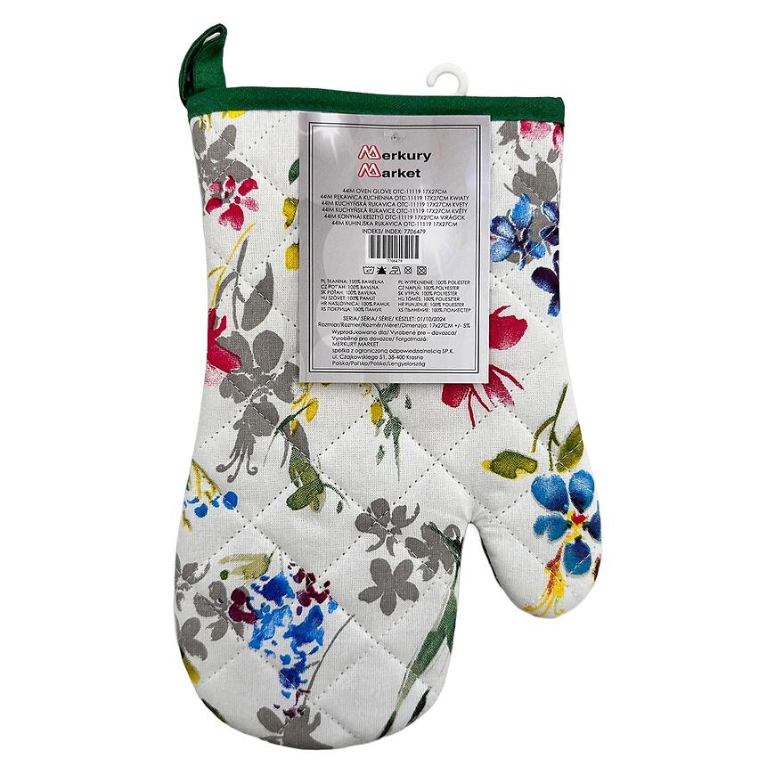 Kuchynská rukavica OTC-11119 17x27 cm kvety