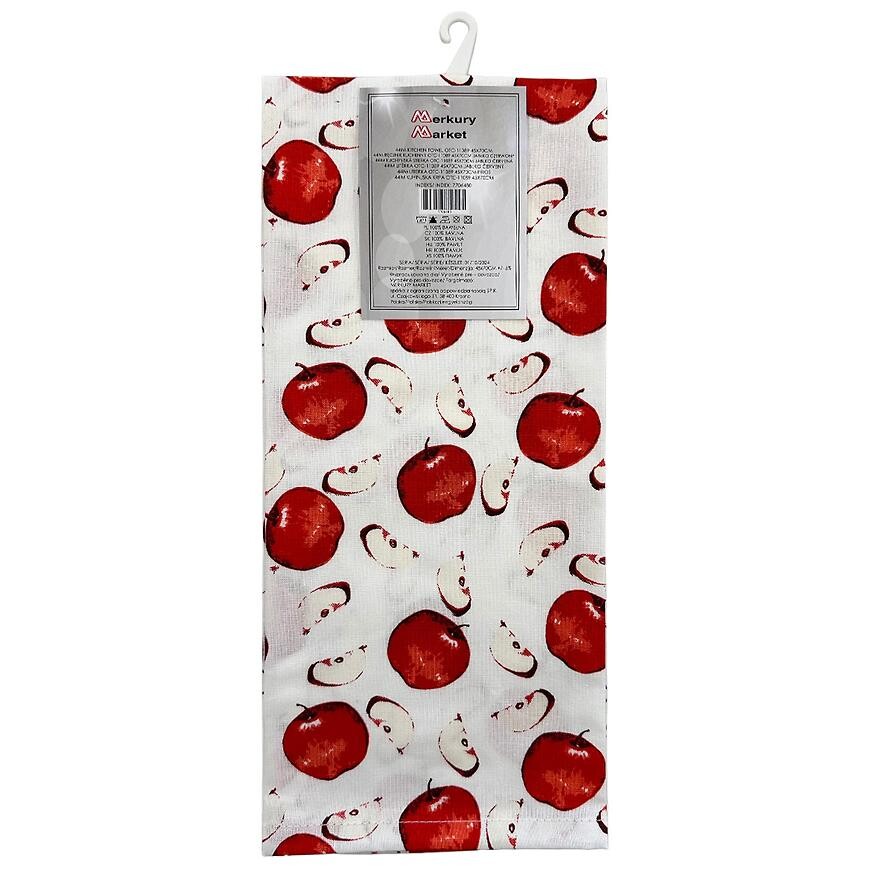 Kuchynská utierka OTC-11089 45x70 cm červené jablko