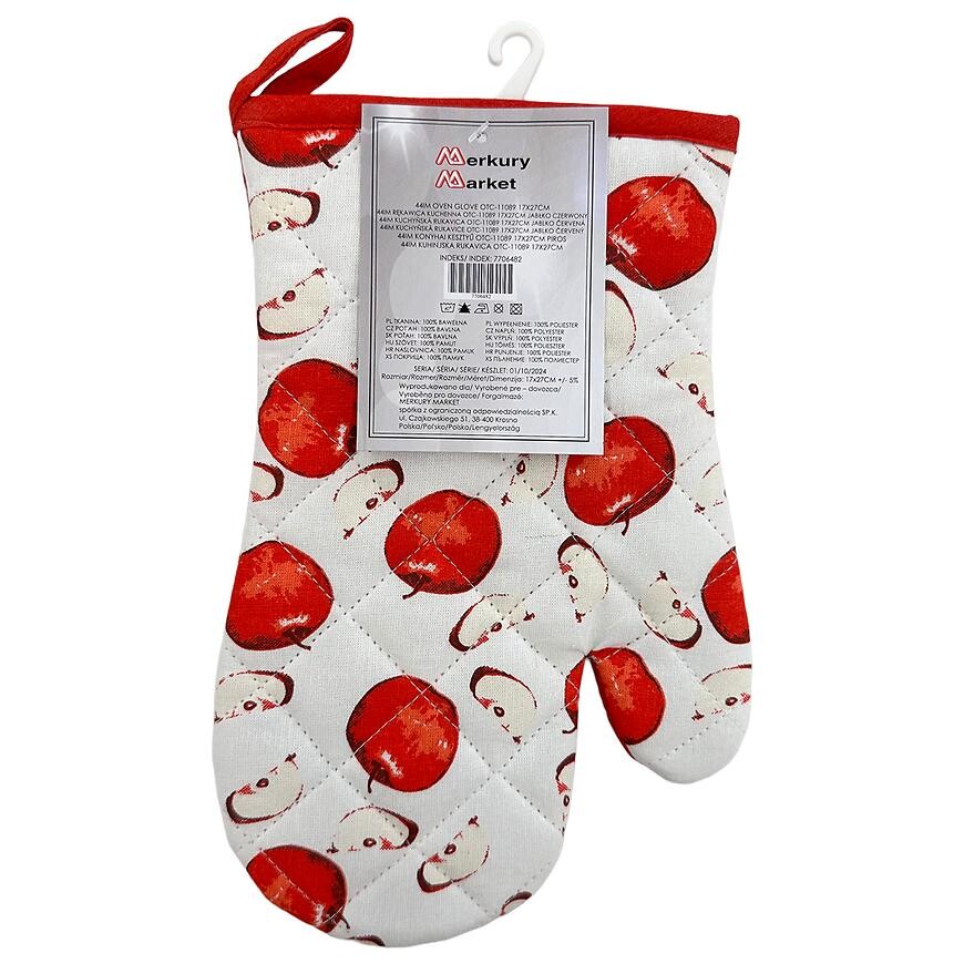 Kuchynská rukavica OTC-11089 17x27 cm červené jablko