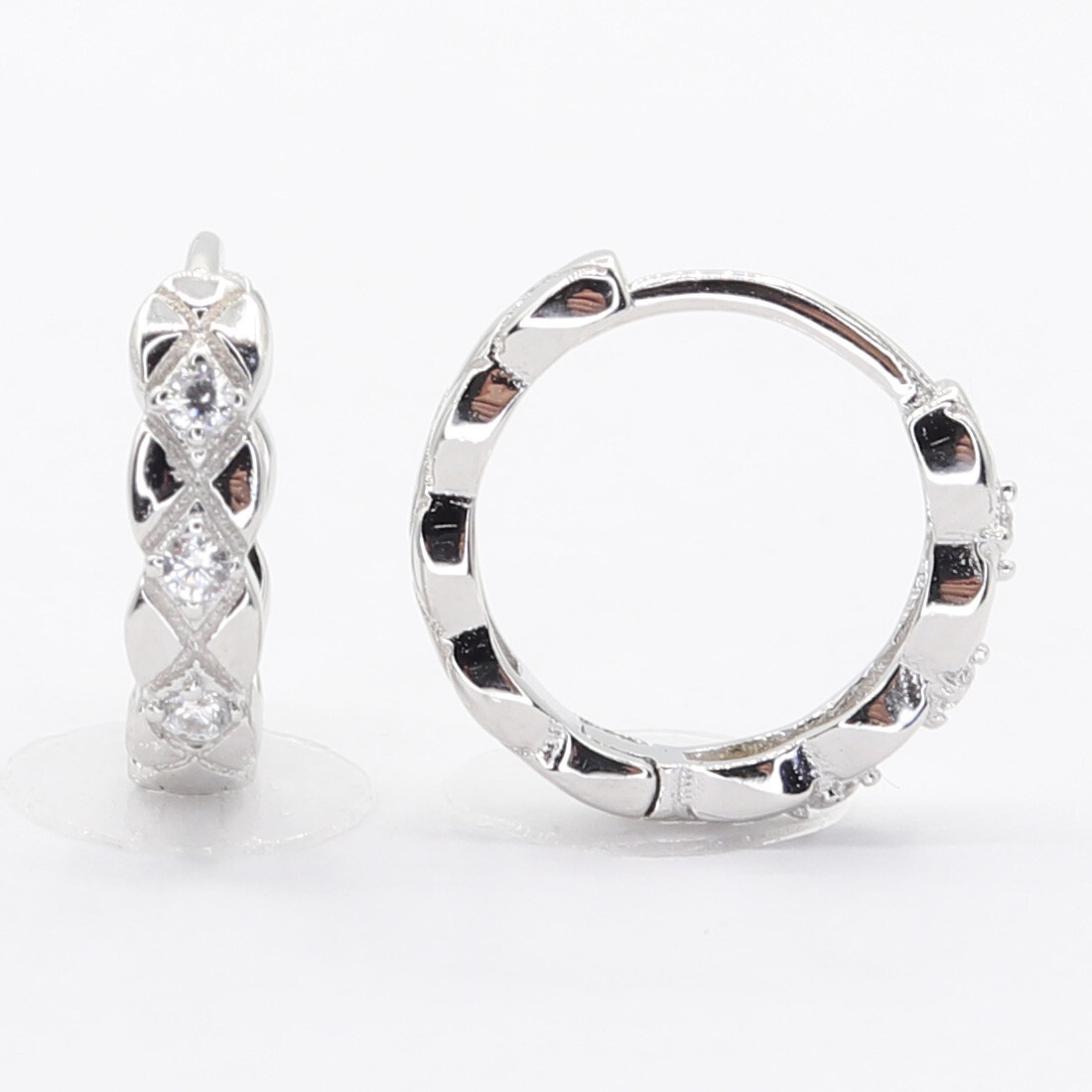 Strieborné náušnice 113295