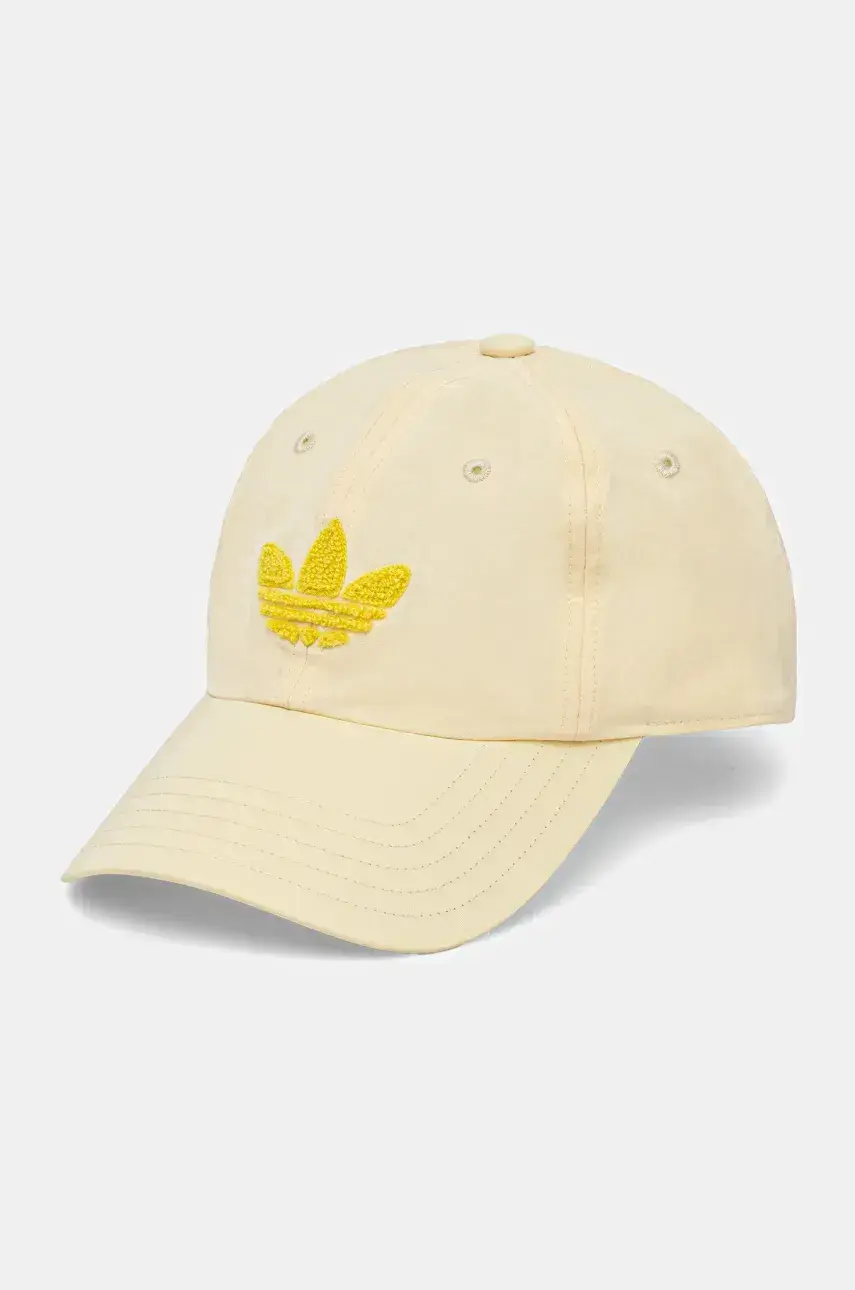 Šiltovka adidas Originals žltá farba, s nášivkou, JD5352