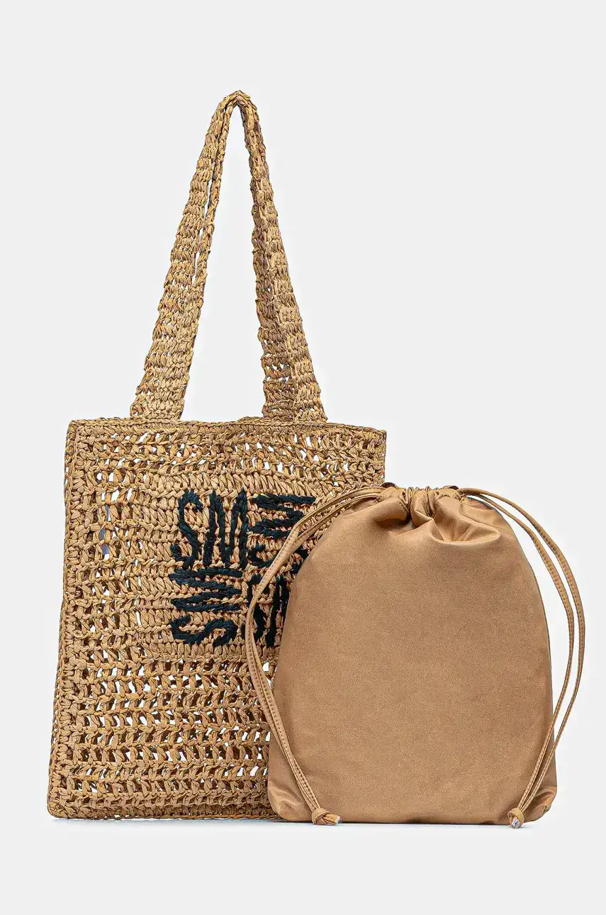 Kabelka Steve Madden Bblock béžová farba, SM13001747