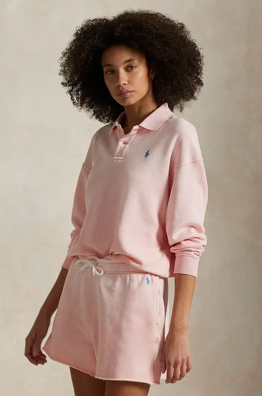 Mikina Polo Ralph Lauren ružová farba, jednofarebné, 211965097