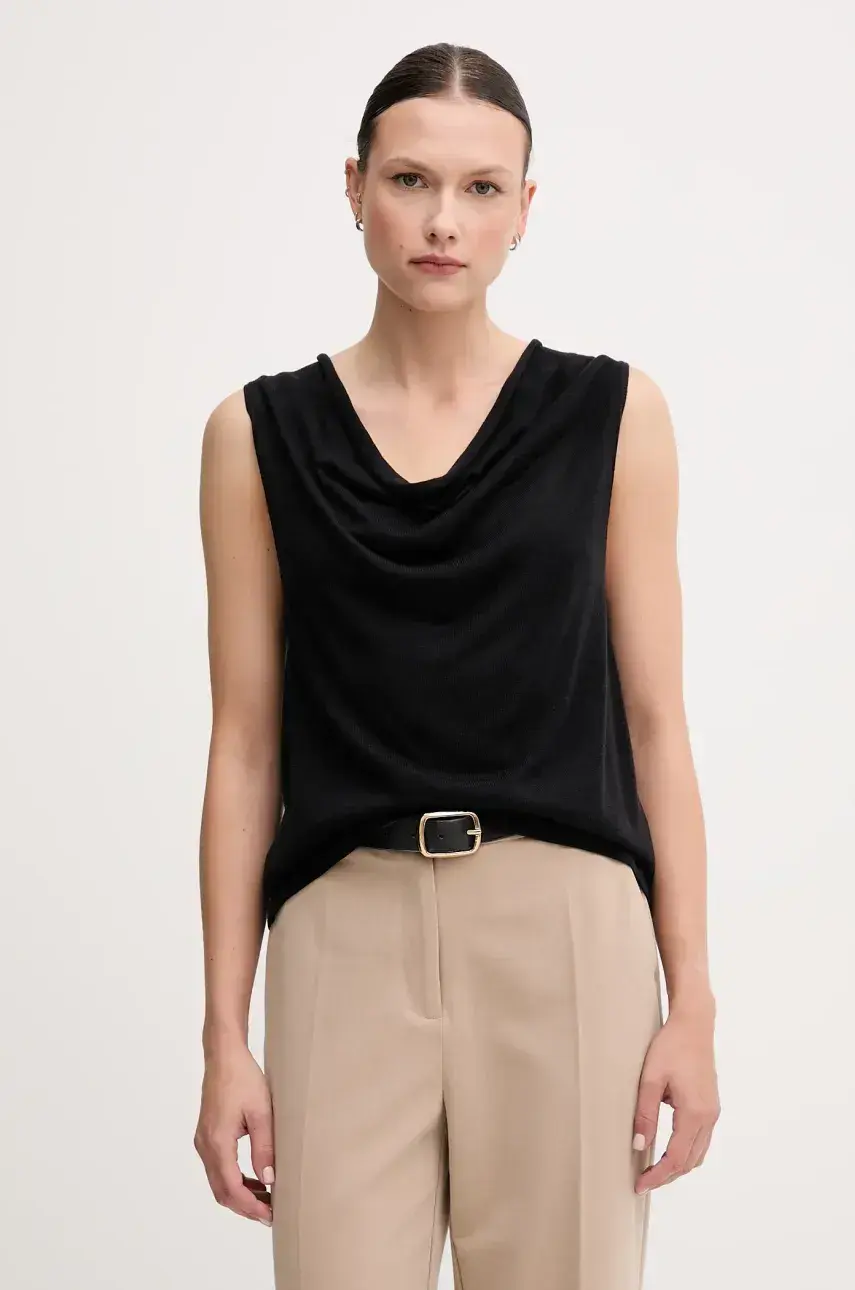 Top United Colors of Benetton čierna farba, 123VD10DD
