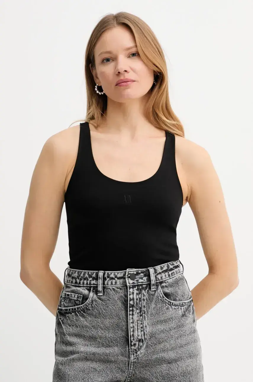 Top Armani Exchange čierna farba, XW000829 AF13729