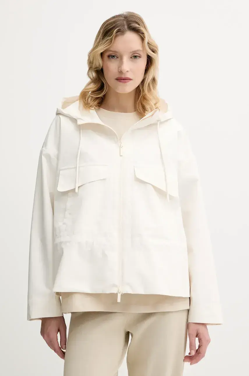 Bunda Armani Exchange béžová farba, prechodná, XW000417 AF12806