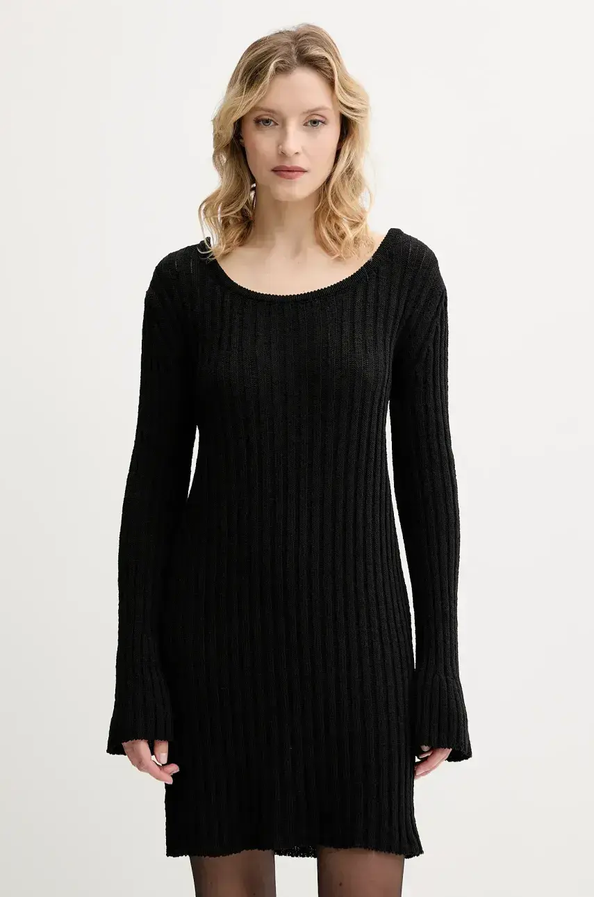 Šaty Pinko čierna farba, mini, priliehavé, 105301 A2N7