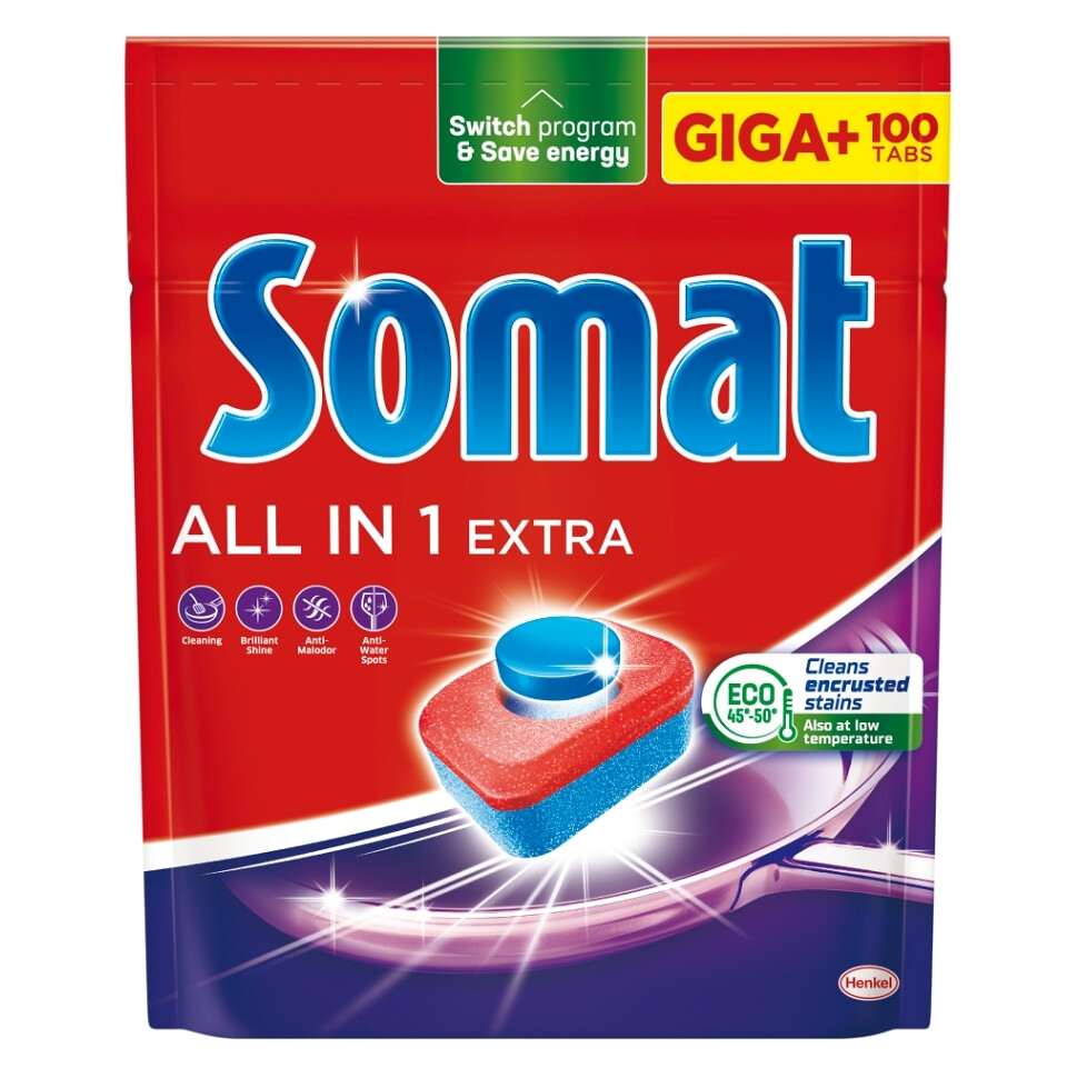 SOMAT All in 1 Extra Tablety do umývačky 100 kusov