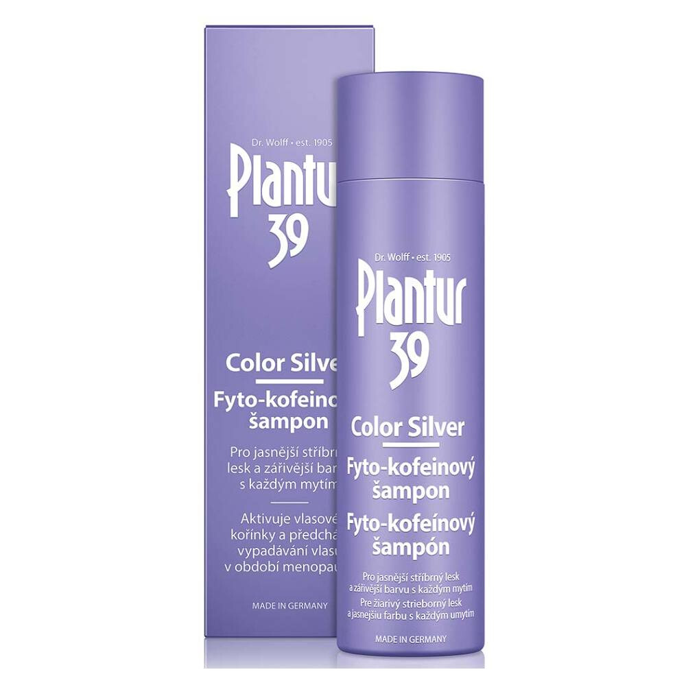 PLANTUR39 Color Silver Fyto-kofeínový šampón 250 ml, poškodený obal
