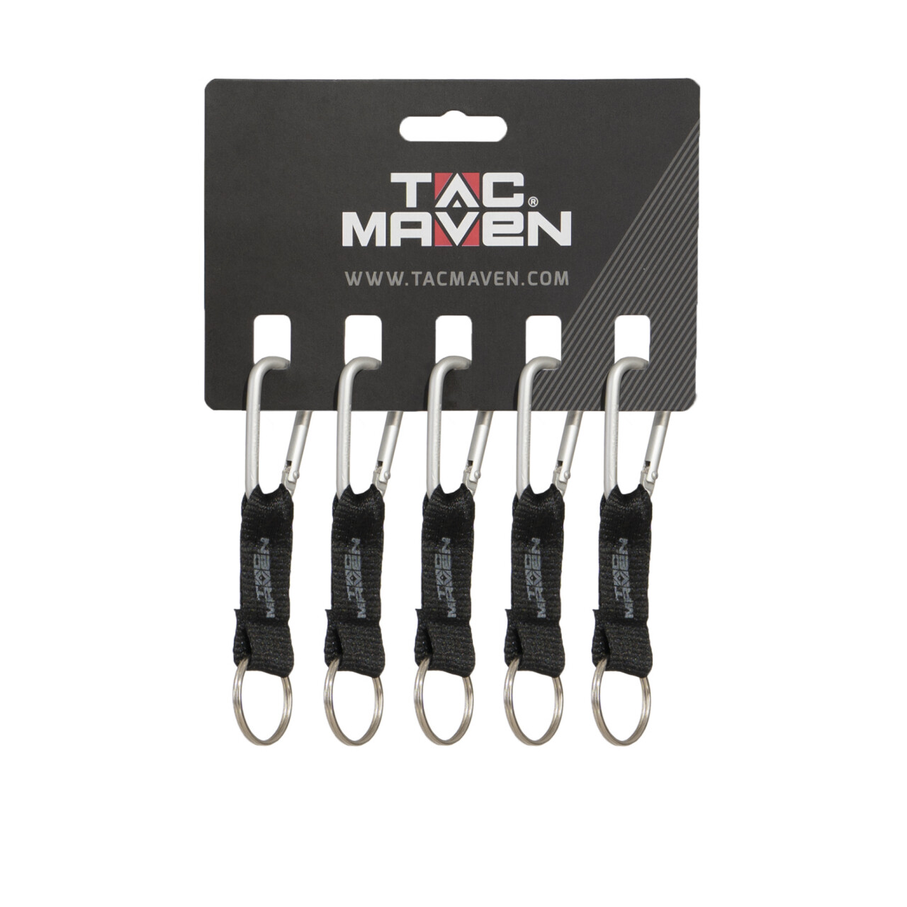 Karabína Tac Maven Carab 5 mm 1 ks - strieborná-čierna