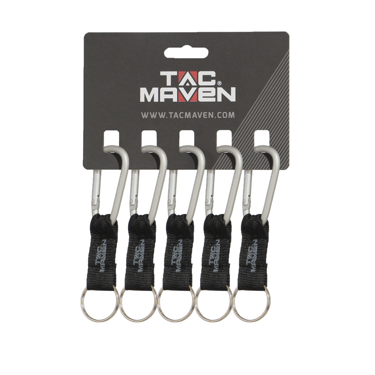 Karabína Tac Maven Carab 6 mm 1 ks - strieborná-čierna