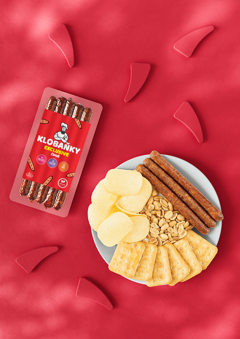 KLOBAŇKY EXCLUSIVE čípoš, 160 g VEGAN