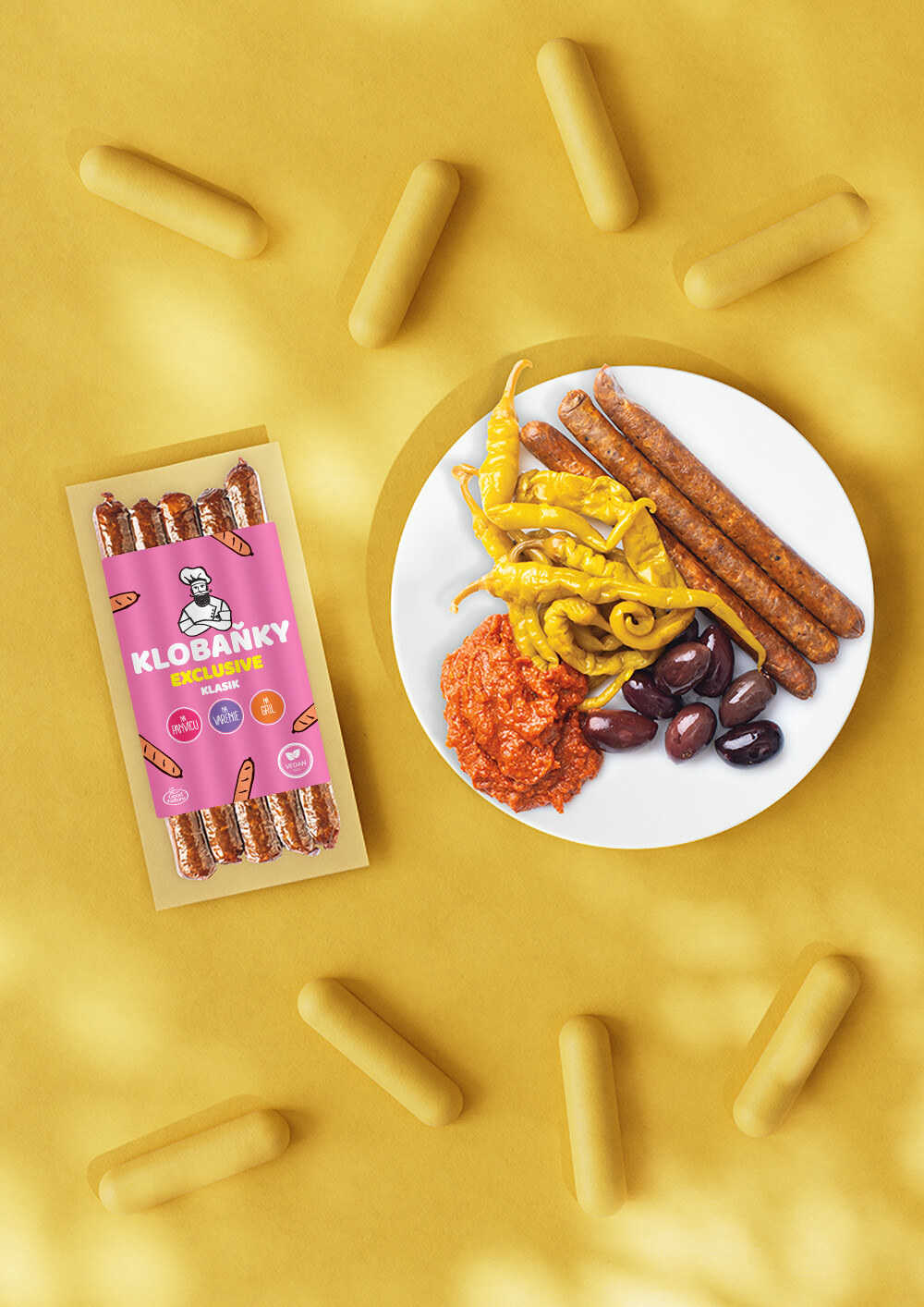 KLOBAŇKY EXCLUSIVE klasik, 160 g VEGAN