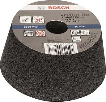 BOSCH Brúsny hrniec, kónický – kameň/betón 90 mm, 110 mm, 55 mm, 24 1.608.600.239
