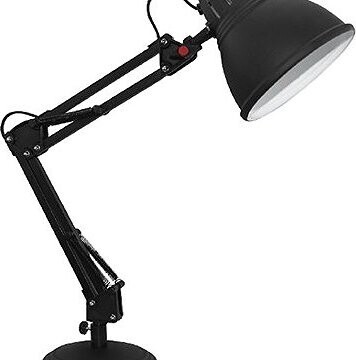 Aca Decor Retro stolní lampa Ufficio, černá
