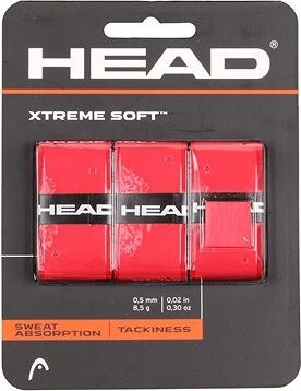 HEAD Multipack 4 ks XtremeSoft 3 overgrip omotávka hr. 0,5 mm červená