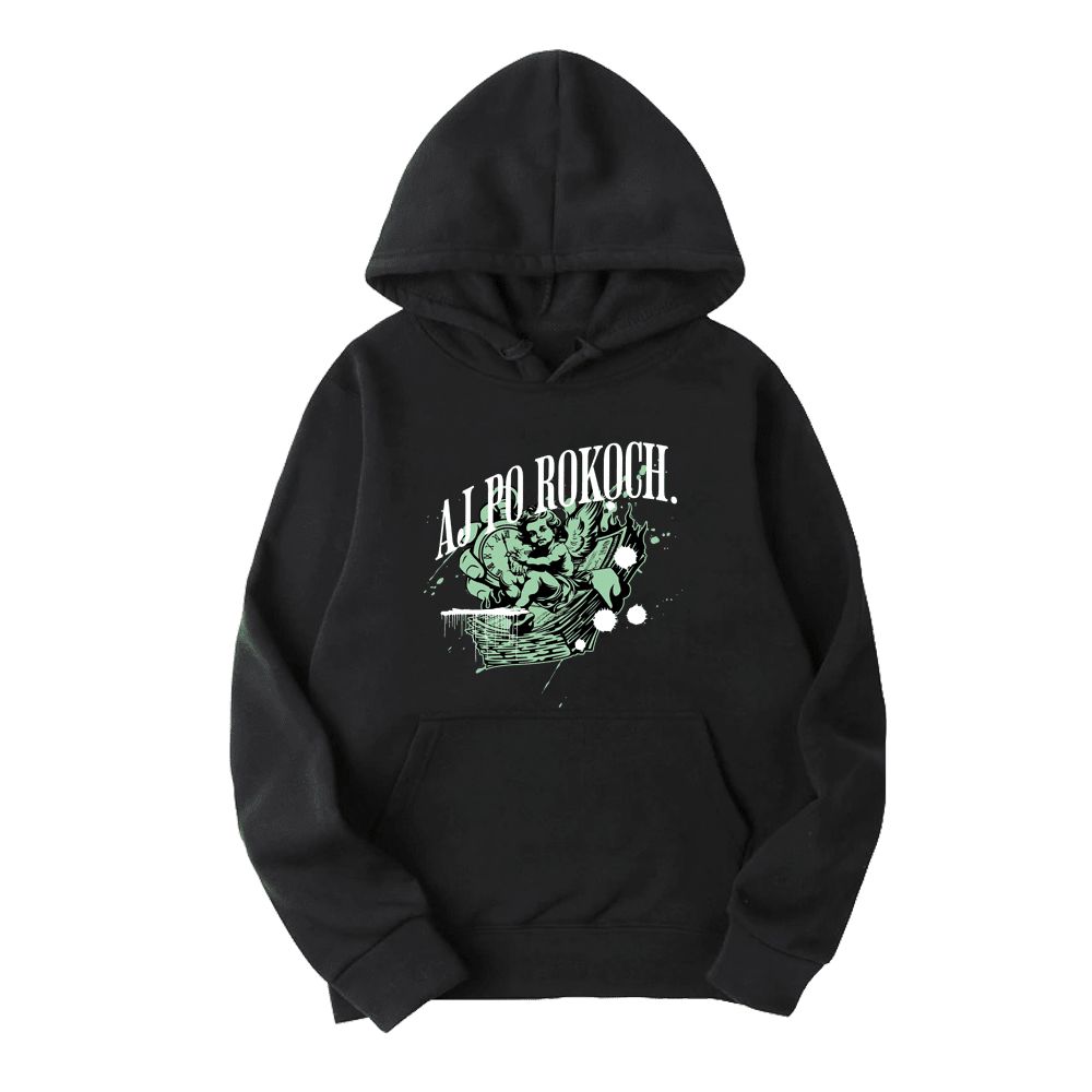 Patrik Rivier mikina GREEN ANGEL HOODIE Čierna S