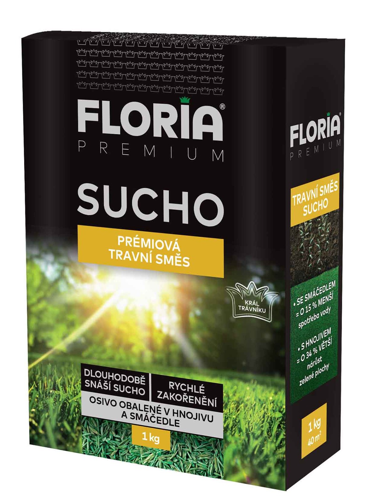 AGRO FLORIA PREMIUM Trávna zmes Sucho 1 kg