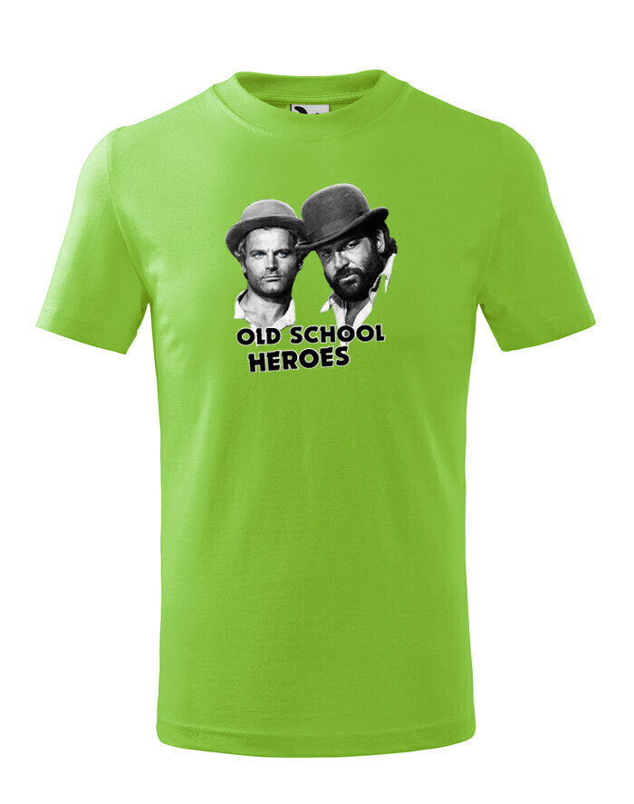 Detské tričko Bud Spencer a Terence Hill - Old school heroes