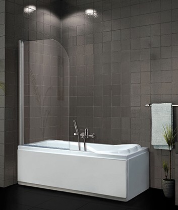 H K - Vaňová zástena PURE V1 65x140 - jednodielna, číre sklo PUREV165