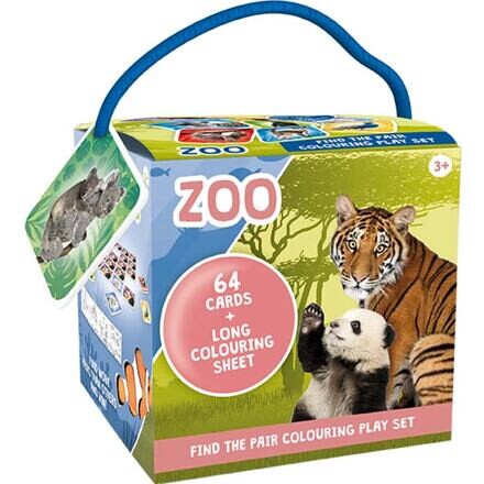 Jiri Models Pexeso na cesty s omaľovánkami Zoo