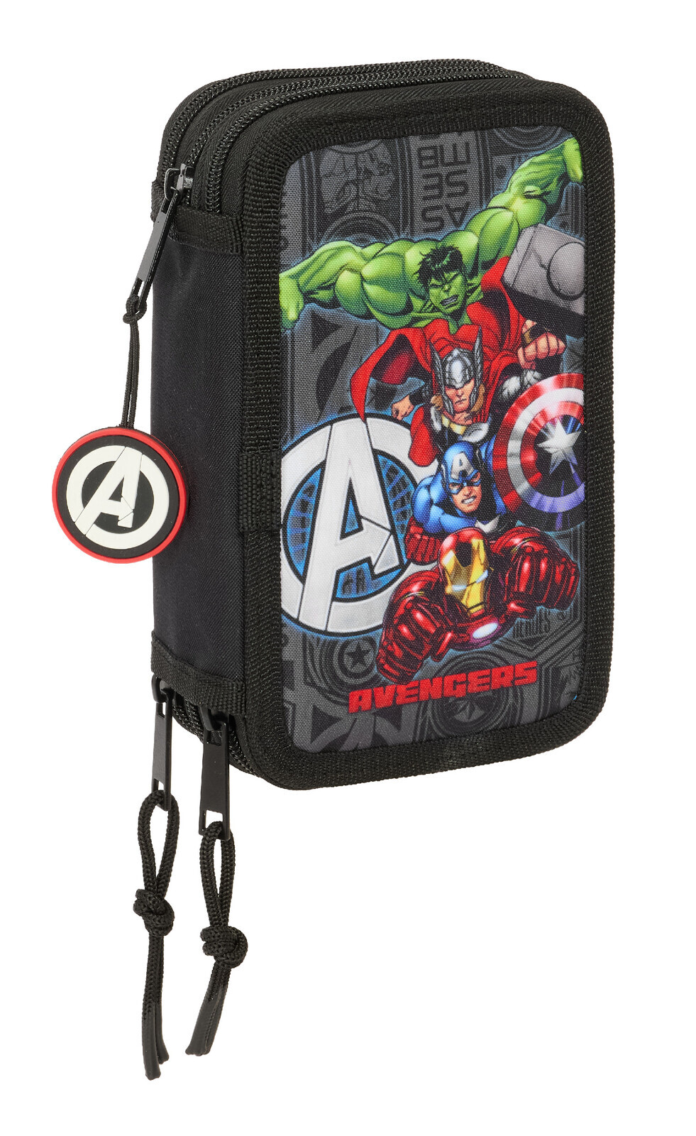 Marvel Trojkomorový peračník s príslušenstvom Safta Avangers 
