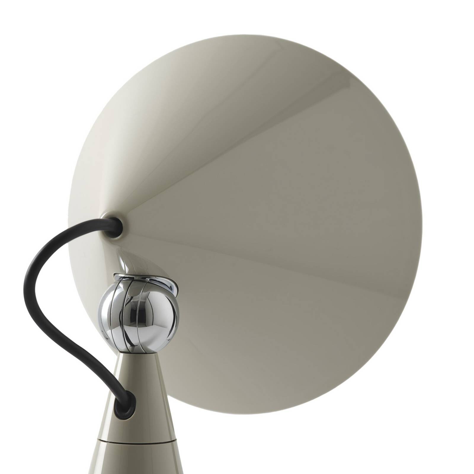 Stolová LED lampa Tom Dixon Pose, svetlosivá, výška 25 cm