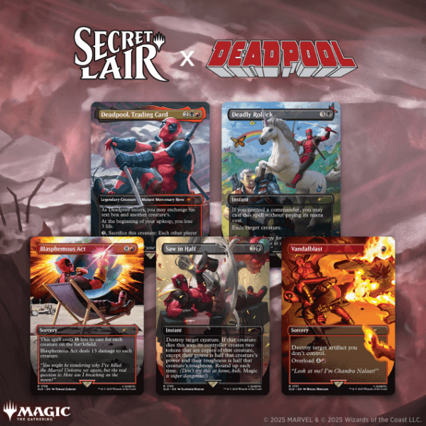 Wizards of the Coast Magic the Gathering Secret Lair x Marvel 6 - Deadpool Nonfoil