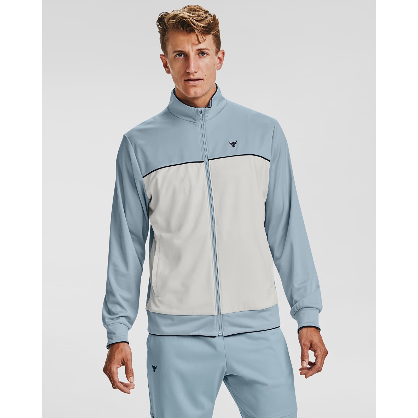 Bunda Under Armour Project Rock Knit Track Jacket Blue S