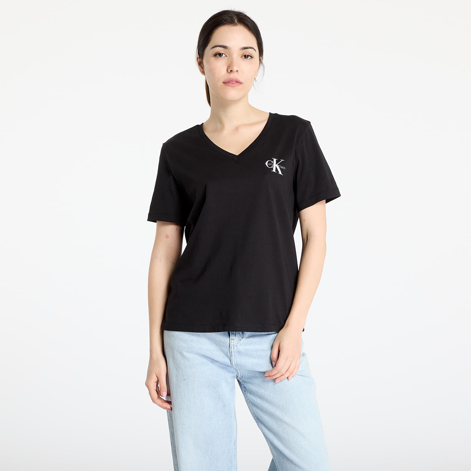 Tričko Calvin Klein Jeans Logo Vn 2 Pack Tee Black XS