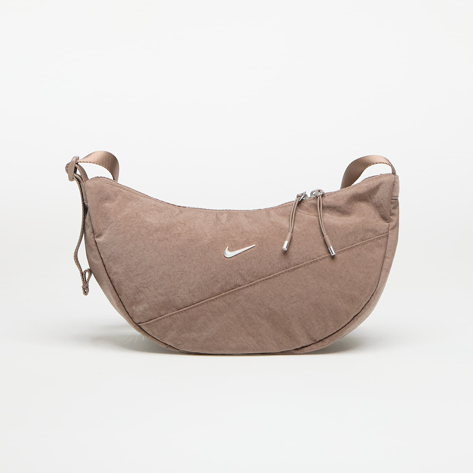 Taška Nike Aura Crescent Crossbody Bag (4L) Mink Brown/ Mink Brown/ Matte Silver Universal